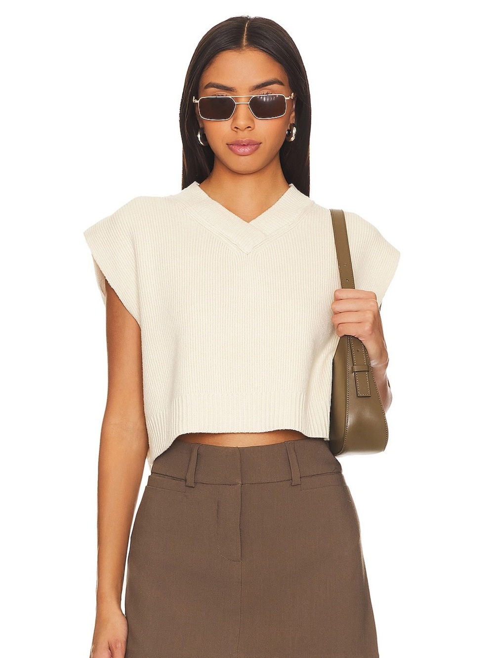 Free People Easy Street Vest in Cream XS